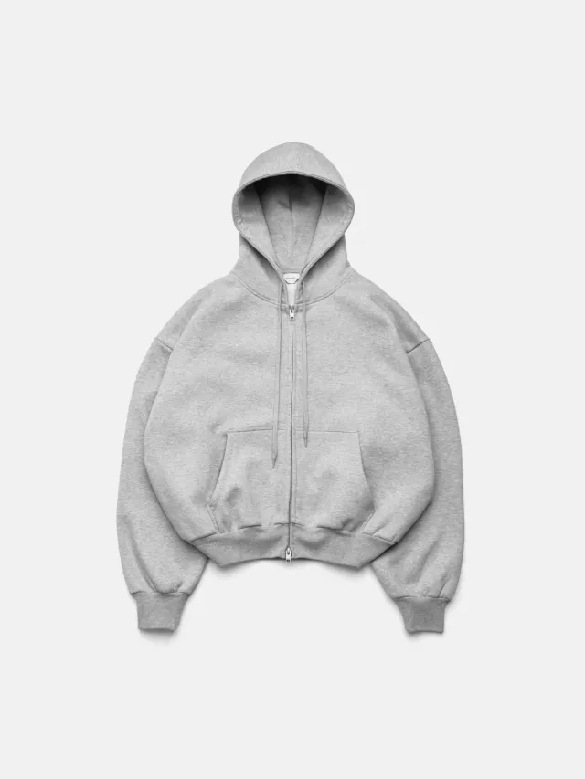 Enrage Bubble Zip Hoodie hanorac gri gros