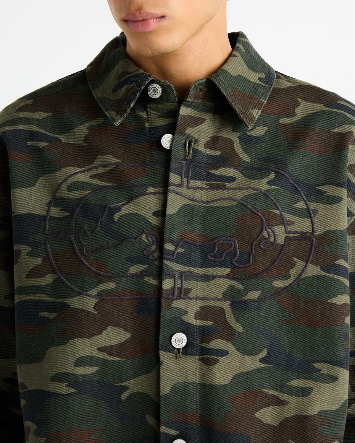 Ecko Red Ridgewood geaca twill din bumbac cu nasturi
